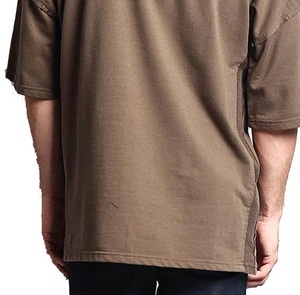 Las camisetas más vendidas para hombre 100% algodón Drop Shoulder Loose Fit Jersey de alta calidad Suministro directo de fábrica Diseño en blanco Caliente - Product Image 5