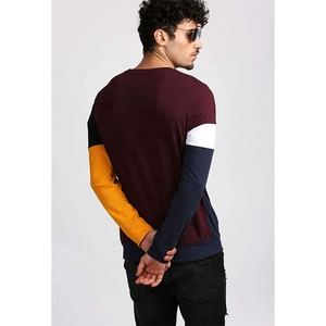 Camiseta ecológica transpirable de manga larga con cuello redondo de algodón 100% Unisex personalizada de alta calidad para hombre con logotipo personalizado - Product Image 2