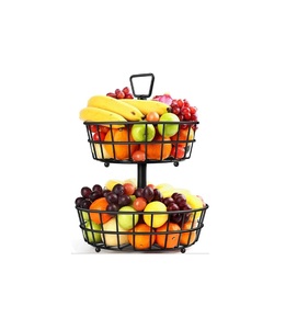 Canasta de Frutas Moderna de Alambre Dorado Estilo Nórdico, Recipiente de Almacenamiento de Verduras de Alambre Metálico, Organizador Decorativo para Encimera de Cocina para el Hogar y Hoteles - Product Image 4
