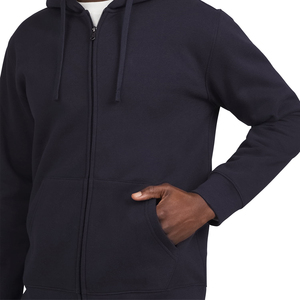 Sudaderas con capucha de hombre de gran tamaño de 600Gsm de alta calidad Puff impreso algodón poliéster cremallera completa sudaderas con capucha bordadas 3D para hombres - Product Image 4