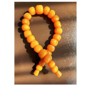 สร้อยคอเรซินโคพอลจำลองสไตล์แอฟริกันวินเทจเหมือนทำด้วยมือหลากสีเป็นมิตรต่อสิ่งแวดล้อม - Product Image 5