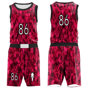 Ensemble de maillots de basket-ball réversibles respirants Taille XS Kit OEM imprimé pour uniformes d'équipes Uniformes de basket-ball personnalisables - Product Image 3