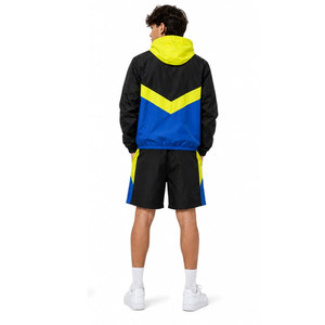 Conjunto Deportivo I Am The Danger para Hombre, Chaqueta Cortavientos con Capucha y Pantalones Cortos, Diseño Color Block, Secado Rápido, Poliéster, Ropa Deportiva de Verano - Product Image 4
