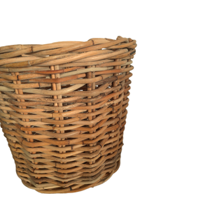 Handcrafted round <b>Rattan</b> <b>Storage</b> <b>Basket</b> Versatile for Home Organization and Rustic Decor Accent - Product Image 3