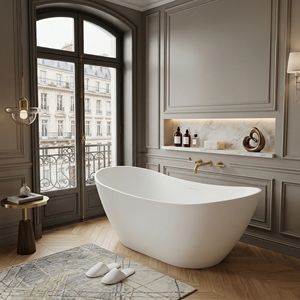 Baignoire autoportante Signature Design FW-8821-60, moderne et durable, en acrylique, pour appartement, utilisation intérieure - Product Image 1