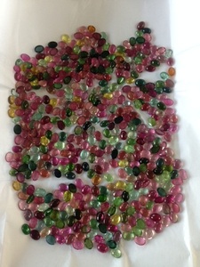 หินพลอยเทียมเพชรทรงหลวม,พลอยเทียมสำหรับแหวนและจี้สีผสมทัวร์มาลีน6X8มม. - Product Image 5