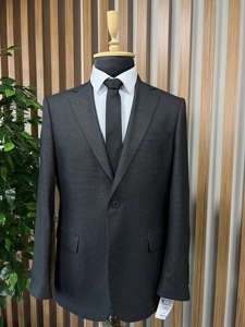 men suit <b>Viscose</b> & <b>Polyester</b> Woven <b>Fabric</b> High Quality Luxury Elite elegant Custom Made Wedding Groom's & Business Suit For Men - Product Image 3