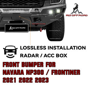 Parachoques Delantero y Trasero de Acero Serie F16 con Defensa para Pickup 4x4 Todoterreno para -NAVARA NP300 4X-PRO FRONTIER 2015 -2020 2021-2023 - Product Image 4