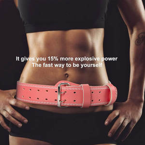 Ceinture d'haltérophilie en cuir véritable à boucle réglable OEM Ceinture d'haltérophilie en cuir véritable de la meilleure couleur du service OEM - Product Image 3