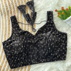 RADHEY Moderne Été Modeste Tops Lourd Valve Blouse avec Beau Noeud Avant Ouvert Motif Prêt à Porter - Product Image 6