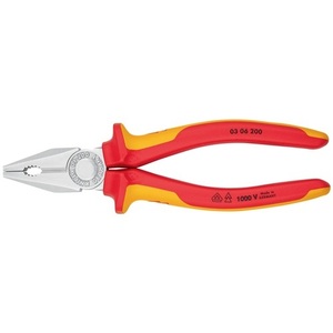 Pince combinée KNIPEX 200 mm certifiée VDE, poignées multi-composants chromées pour la pêche - Product Image 5