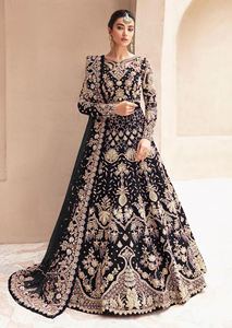 Designer Heavy Net Floor Length Gown Fully Embellished with Stonework and Lace Detailing <b>for</b> Festive Wear Available <b>for</b> Sale - Product Image 3
