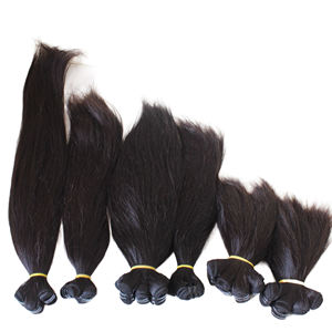 Extensions de cheveux humains les plus vendues, mèches de cheveux vierges lisses, style de cheveux humains avec des styles de boucles italiennes naturelles et lisses - Product Image 2