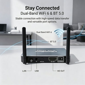 US Edition VseeBox Elite Ultra <b>TV</b> Box Android 12.0 4G 128G 6K Ultra HD H618 Quad Core BT 5.0 1000M LAN <b>WiFi</b> 5G Smart Box - Product Image 4