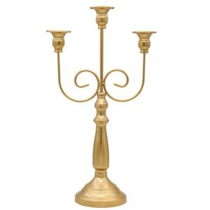 Chandelier moderne à 3 bras en métal, finition argentée, style vintage, pour décoration de mariage, décoration de la maison et décoration de table à manger - Product Image 2