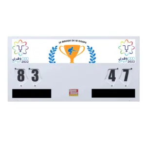 Manuel Scoreboard basketbol hentbol için büyük 120x60 cm ve tüm hava açık veya kapalı için tüm spor bozulabilir