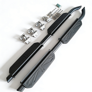 Pedana Laterale in Alluminio UJ per Defender 110 2020- Nera/Argento Antiscivolo Facile Installazione per Fuoristrada e Uso Quotidiano - Product Image 1