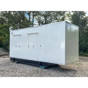 Groupe électrogène diesel industriel triphasé d'occasion 505 kW, sortie 277/480 V, insonorisé, pour alimentation de secours commerciale - Product Image 2