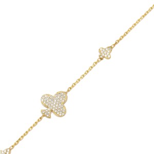 Pulsera con Dijes de Circonita Brillante con Diseño de Reina de Espadas, Joyería de Plata de Ley 925 Hecha a Mano en Turquía, Venta al por Mayor - Product Image 4