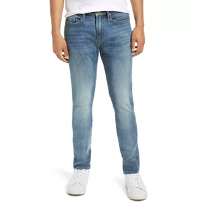 Men Regular fit <b>Jeans</b> in Bright Blue <b>Stretch</b> Denim Stylish Design Pant Hot-Sales New Style Custom OEM High Quality - Product Image 5