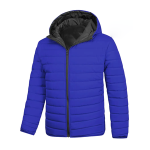 Chaqueta acolchada cortavientos de invierno personalizada 2025 para hombre, chaqueta transpirable de secado rápido para hombre, chaqueta acolchada cómoda con capucha - Product Image 1