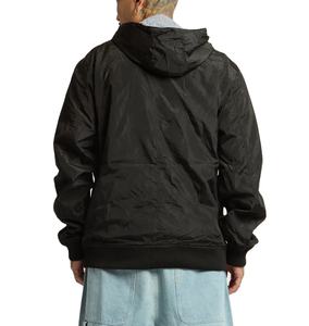 Diseño personalizado 100% poliéster cremallera hombres sudaderas con capucha chaqueta en blanco impermeable colores contrastantes cortavientos hombre Chaqueta Hombre - Product Image 2