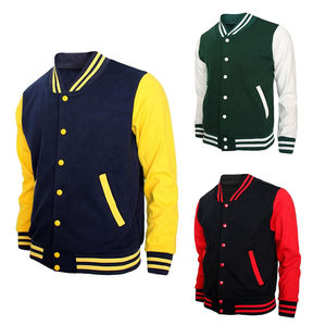 2024 High Quality Men's <b>Stand</b> Collar Varsity Jacket Custom Logo Printing Light <b>Weight</b> Comfortable Winter Wear High Street Style - Product Image 1