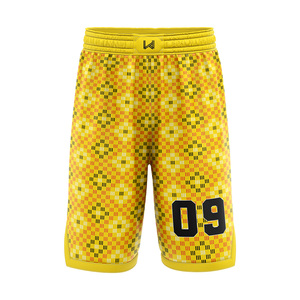 Shorts de basket-ball unisexes respirants, antibactériens, à séchage rapide, écologiques, imprimés par transfert thermique personnalisé, taille plus, pour 4 jeux - Product Image 1