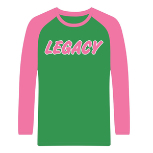 Green Legacy Beanie <b>Hat</b> Greek Sorority Womens Pink & Green College Sisterhood Winter Knit Soror Apparel - Product Image 5