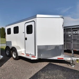 New 16x7 Livestock <b>Trailer</b> Box Heavy Duty Ventilated for Cattle Sheep Horse <b>Farm</b> Animal Transport 1-Year Warranty - Product Image 1