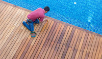Plancher en bois dur d'extérieur YKS Yorking Foshan, fabrication en bois massif exotique naturel Ipe pour villa