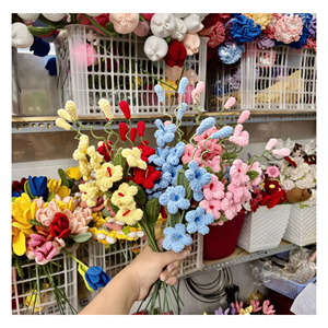 Flor de Ganchillo Tejida a Mano con Diseño Floral de Algodón para Decoración de Tiendas de Regalos, Origen Vietnam - Product Image 4