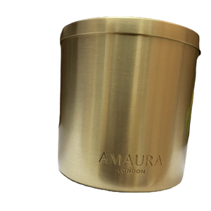 Vela dorada de cera de soja, vela de lujo para decoración del hogar y decoración de Navidad - Product Image 1