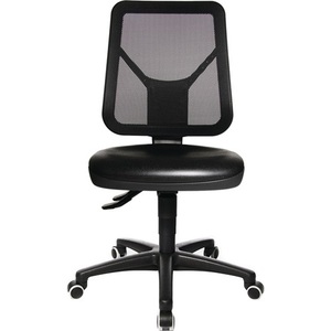 Chaise pivotante TOPSTAR TEC 80 avec roulettes 410-540 mm, mousse de polyuréthane noire, chaise de bureau confortable - Product Image 2