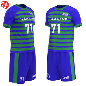 Stylish Adults Soccer Jersey Team Training Wear with Automated Cutting <b>Top</b> Soccer Apparel & Football Gear - Product Image 3