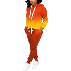 Custom Color Sublimation Printed Winter Hooded Streetwear Solid Eco-Friendly Breathable Lightweight 100% <b>Polyester</b> <b>Tracksuit</b> - Product Image 6