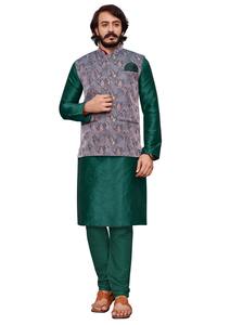 Sherwani / Sherwani Pour Hommes/Noir Sherwani - Product Image 2