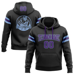 Directo industria venta al por mayor 3D bordado personalizado cosido negro oro 3D calavera moda deportes pulóver Sudadera con capucha - Product Image 5