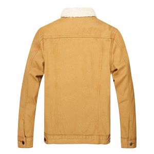 Veste en jean unisexe sur mesure, couleur et logo personnalisés sur le devant, grande taille, hiver, à capuche, coupe-vent, respirante, décontractée, pour l'extérieur - Product Image 3