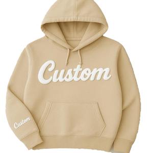 Venta al por mayor de los hombres de talla grande Casual abrigo de moda gruesa Sudadera con capucha de lana de impresión de manga larga superior suelta Sudadera con capucha deportiva - Product Image 3