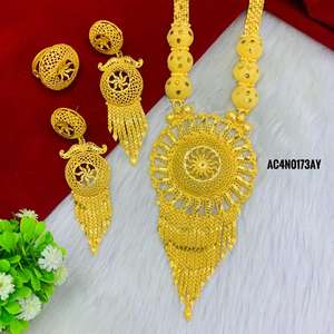 Long <b>Necklace</b> Set Gold Plated Online Design Fashion Jewellery Buy Long Jewellery Online in India - Product Image 4