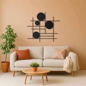 Art mural en métal moderne, Art mural en métal de style moderne et luxueux, Grande décoration murale, Décoration intérieure minimaliste, Cadeau de fête des mères - Product Image 6