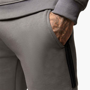 Ensemble de pantalons de gym pullover de fitness personnalisés unisexe sweatshirts lourds avec logo imprimé pour hommes de grande taille sweats à capuche de jogging de printemps - Product Image 3