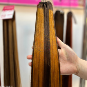 ช่อผมดิบแบบตรงจากเวียดนามที่ดีที่สุดต่อผม100% มนุษย์ผมตรงกระดูก - Product Image 1