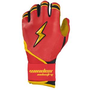 Griffin Series <b>Long</b> Cuff Batting Gloves 100% Leather Unique Design Wholesale Rate Bruce <b>Bolt</b> Baseball Batting Gloves - Product Image 2