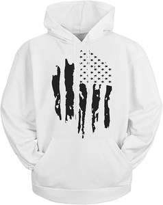 Sweat à capuche brodé en détresse grande taille pull à capuche coton strass poids lourd en gros surdimensionné Streetwear sweats à capuche pour hommes - Product Image 1