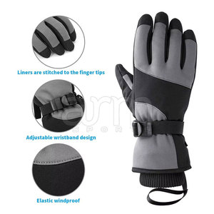 Gants d'hiver sur mesure de haute qualité pour un usage unisexe en hiver, imperméables, design à doigts entiers, toutes tailles disponibles - Product Image 5