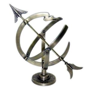 Haute qualité en laiton monde Globe Sculpture en métal meilleure vente Rotation creuse article décoratif couleur or fer Art Style noël - Product Image 2