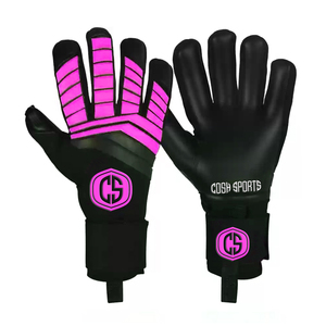 Guantes de Portero con Corte Negativo, Antideslizantes, Palma de Látex Negro, Dorso Híbrido con Textura 3D para Deportes al Aire Libre |   Transpirable y Ajustable - Product Image 3