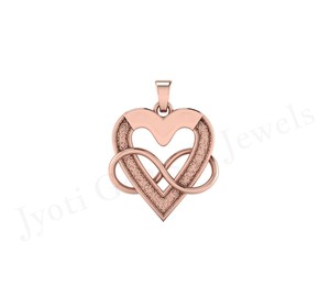 Vente de haute qualité 2025, argent sterling 925 pur, bijoux personnalisés vierges fabriqués en Inde, pendentif en forme de cœur de 26*20 mm pour femmes, cadeau - Product Image 2